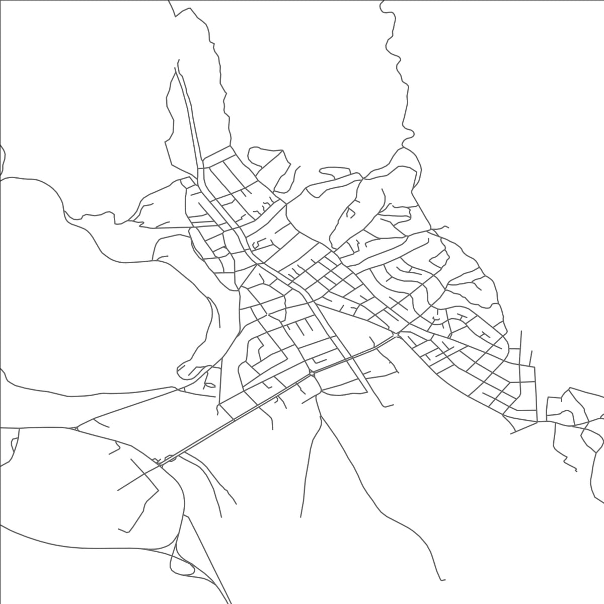 ROAD MAP OF RADOVIS , NORTH MACEDONIA BY MAPBAKES