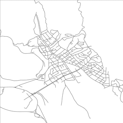 ROAD MAP OF RADOVIS , NORTH MACEDONIA BY MAPBAKES