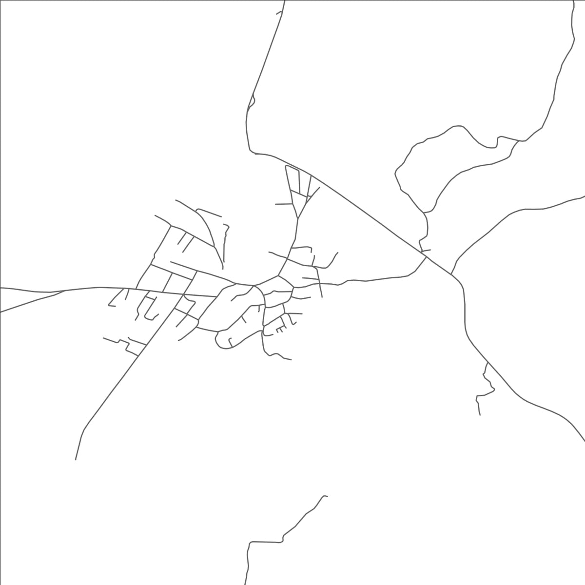ROAD MAP OF ROSOMAN, NORTH MACEDONIA BY MAPBAKES