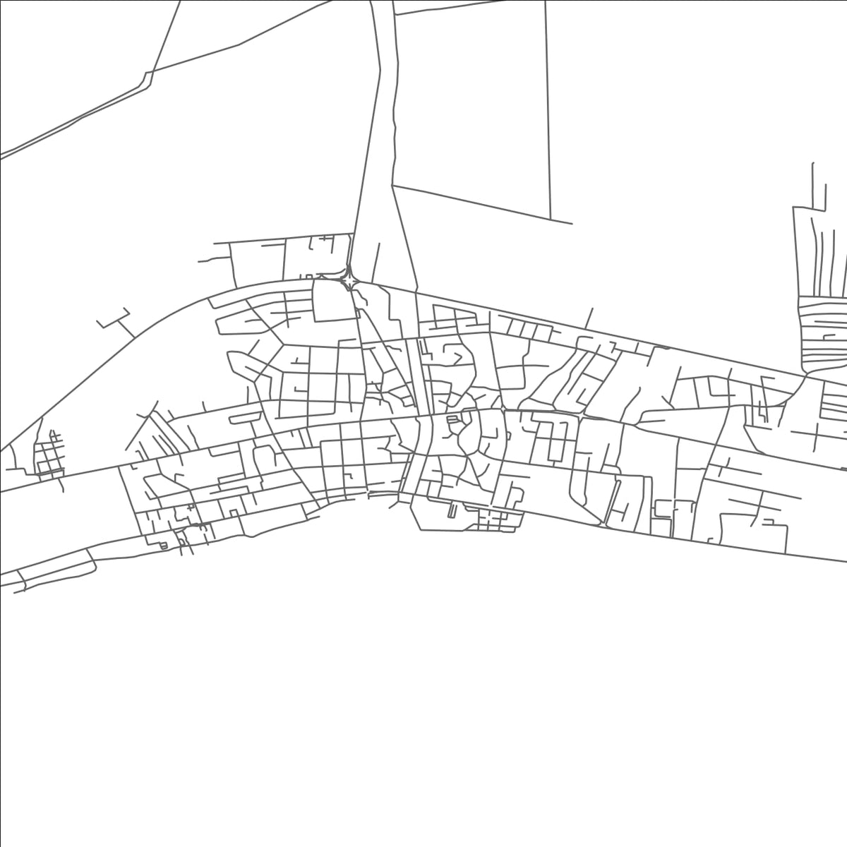ROAD MAP OF STRUGA, NORTH MACEDONIA BY MAPBAKES