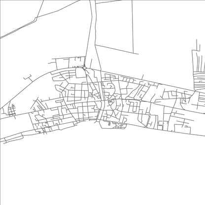 ROAD MAP OF STRUGA, NORTH MACEDONIA BY MAPBAKES