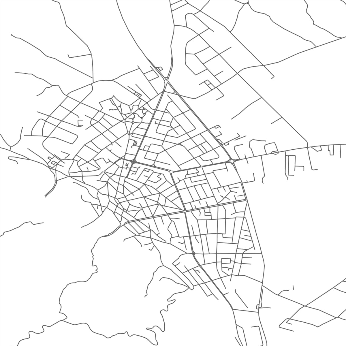 ROAD MAP OF STRUMICA, NORTH MACEDONIA BY MAPBAKES