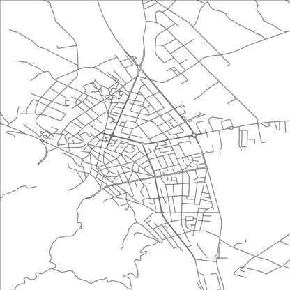 ROAD MAP OF STRUMICA, NORTH MACEDONIA BY MAPBAKES