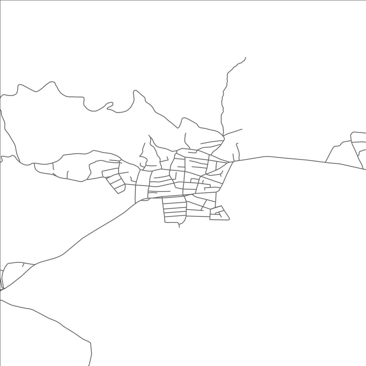ROAD MAP OF VALANDOVO, NORTH MACEDONIA BY MAPBAKES
