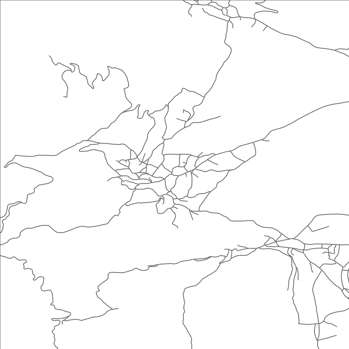 ROAD MAP OF VEVCHANI, NORTH MACEDONIA BY MAPBAKES