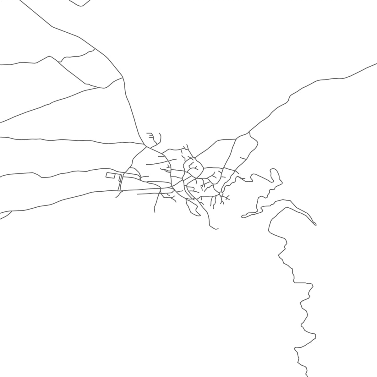ROAD MAP OF ZRNOVCI, NORTH MACEDONIA BY MAPBAKES
