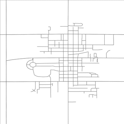 ROAD MAP OF ADA, OHIO BY MAPBAKES