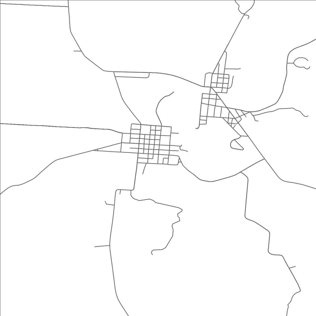 ROAD MAP OF ADELPHI, OHIO BY MAPBAKES
