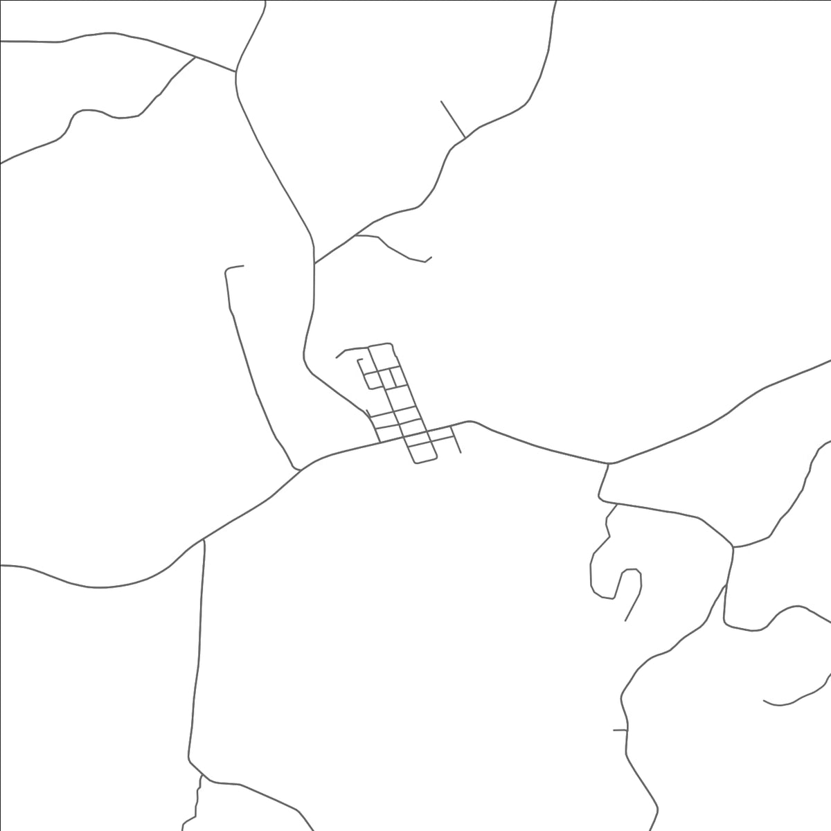 ROAD MAP OF AMESVILLE, OHIO BY MAPBAKES