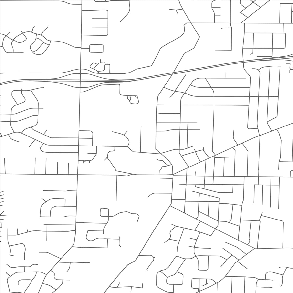 ROAD MAP OF AMHERST, OHIO BY MAPBAKES