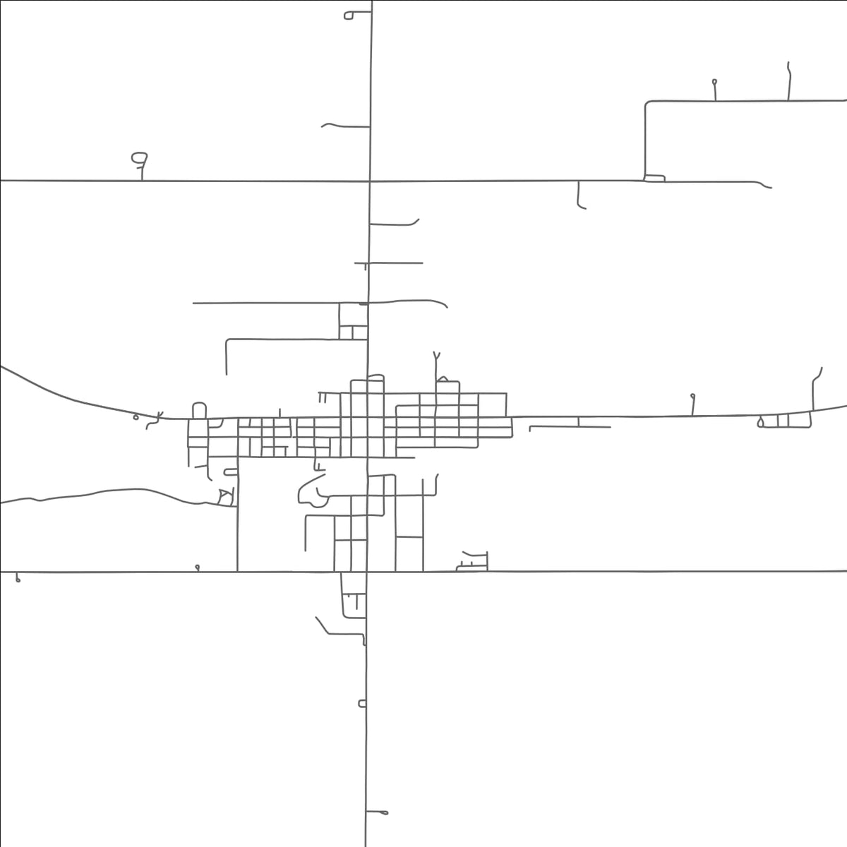 ROAD MAP OF ANSONIA, OHIO BY MAPBAKES