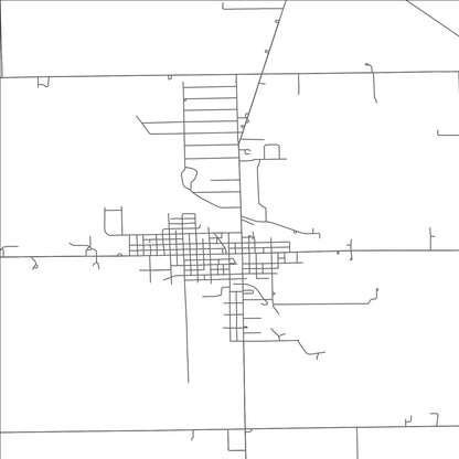 ROAD MAP OF ARCANUM, OHIO BY MAPBAKES