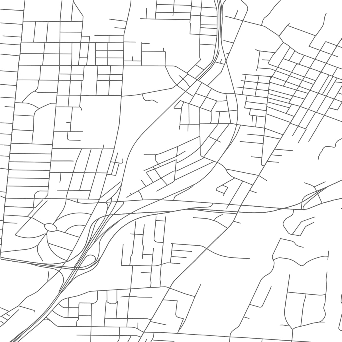 ROAD MAP OF ARLINGTON HEIGHTS, OHIO BY MAPBAKES
