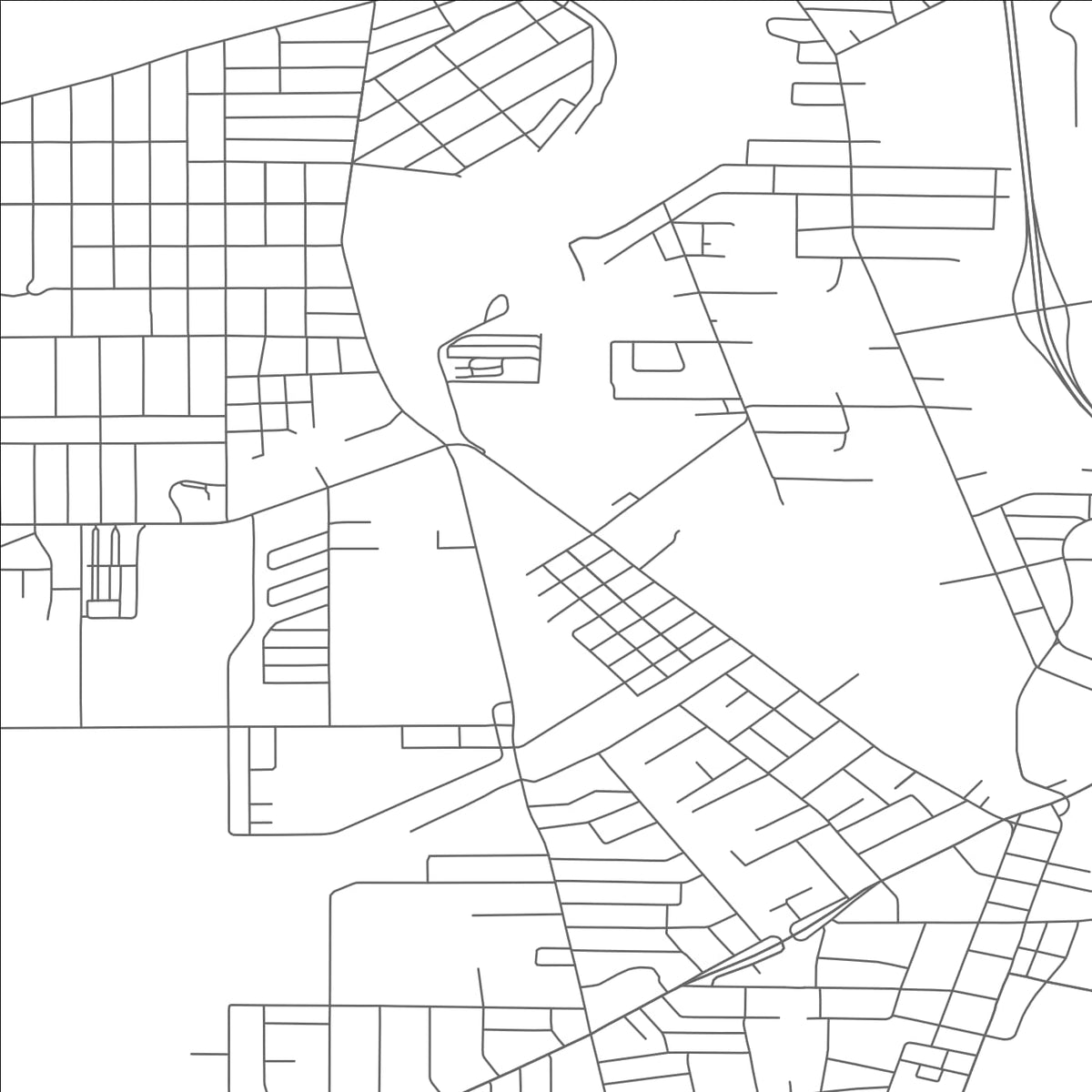 ROAD MAP OF ASHTABULA, OHIO BY MAPBAKES