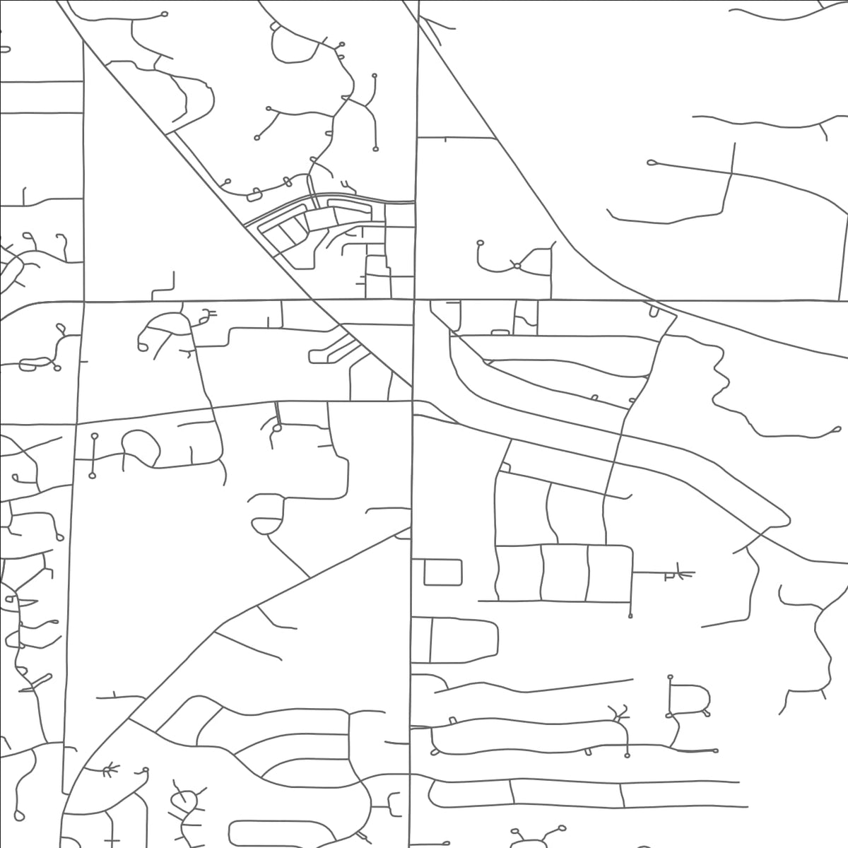 ROAD MAP OF AURORA, OHIO BY MAPBAKES