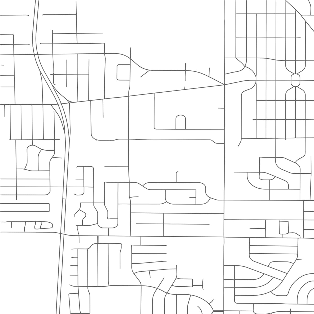 ROAD MAP OF AUSTINTOWN, OHIO BY MAPBAKES