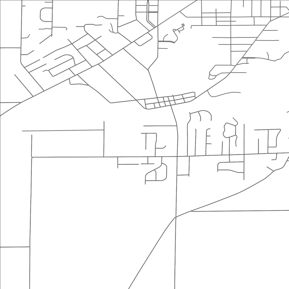 ROAD MAP OF BALLVILLE, OHIO BY MAPBAKES