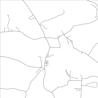ROAD MAP OF BANNOCK, OHIO BY MAPBAKES