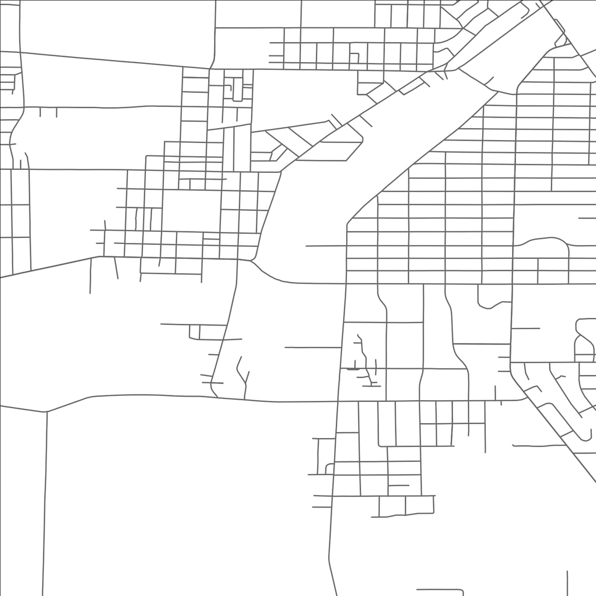 ROAD MAP OF BARBERTON, OHIO BY MAPBAKES