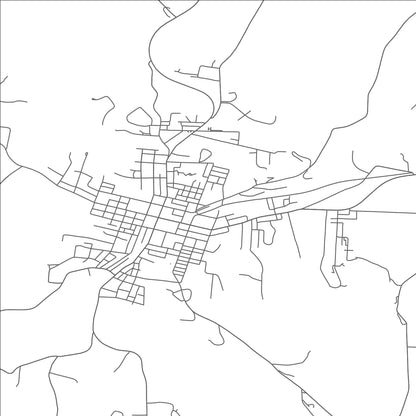 ROAD MAP OF BARNESVILLE, OHIO BY MAPBAKES
