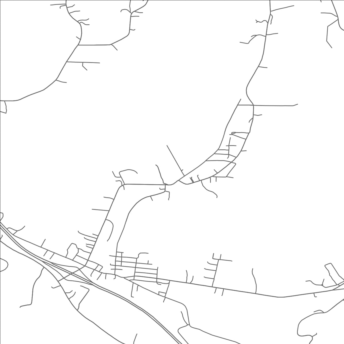 ROAD MAP OF BARNHILL, OHIO BY MAPBAKES