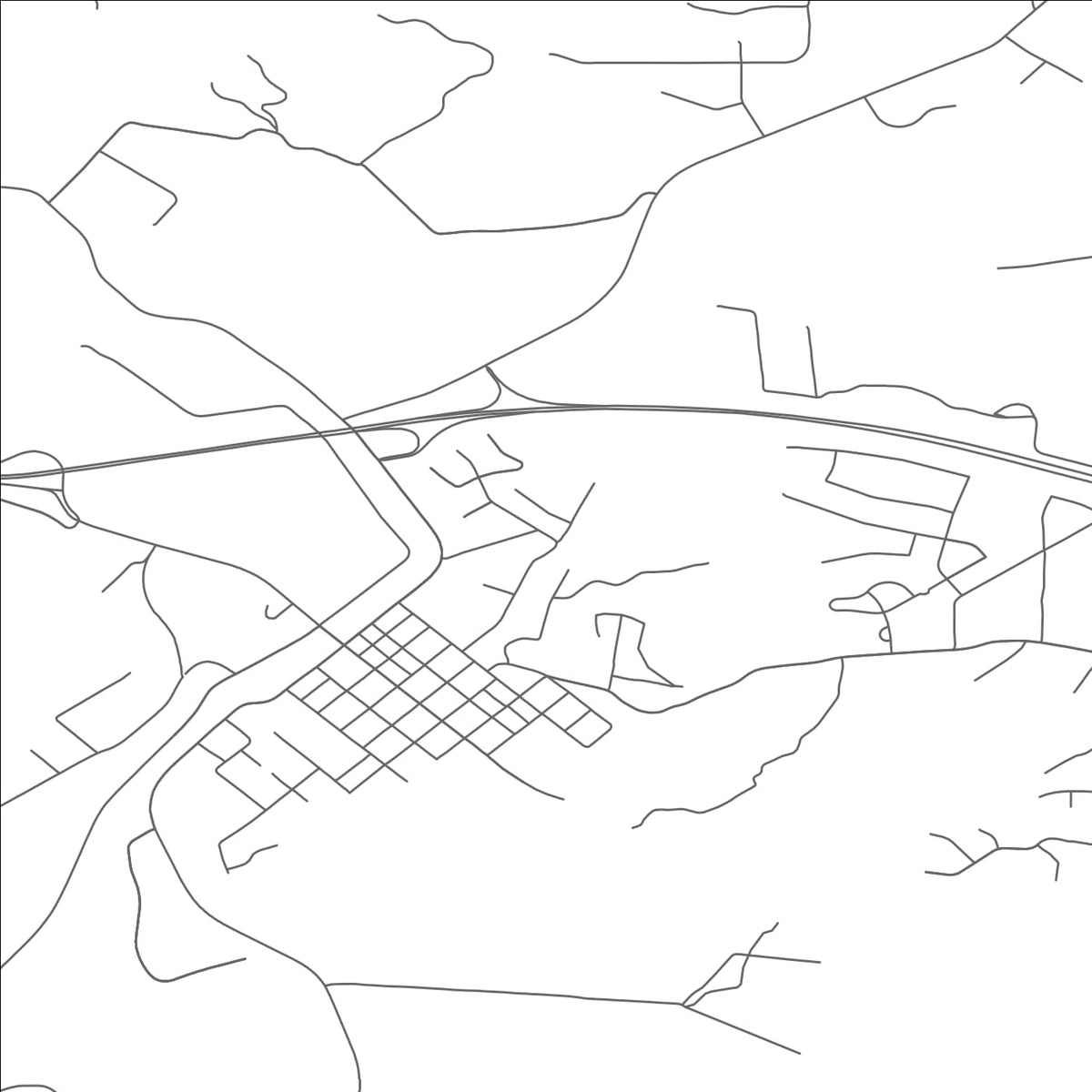 ROAD MAP OF BATAVIA, OHIO BY MAPBAKES
