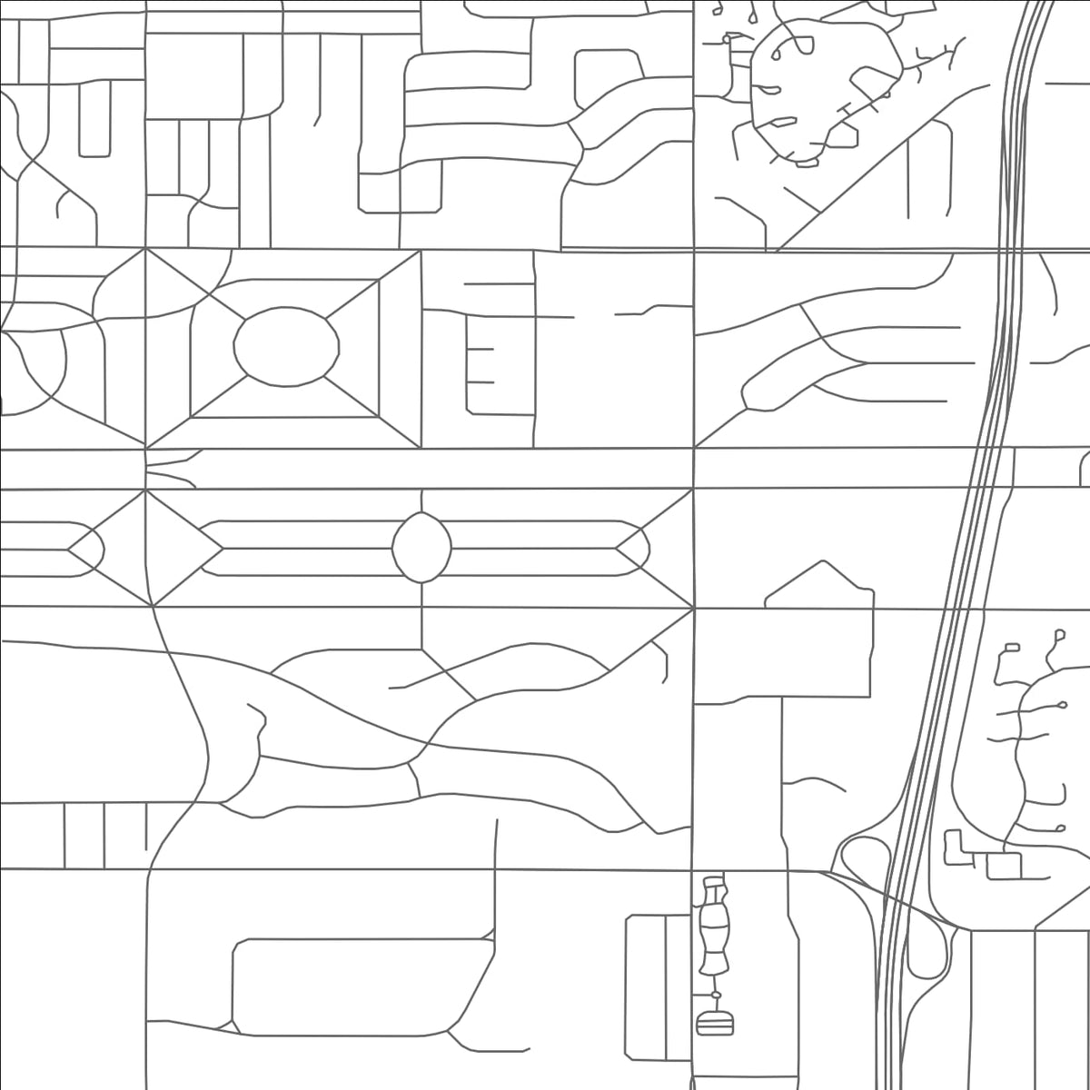 ROAD MAP OF BEACHWOOD, OHIO BY MAPBAKES