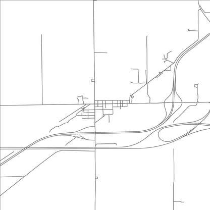 ROAD MAP OF BEAVERDAM, OHIO BY MAPBAKES