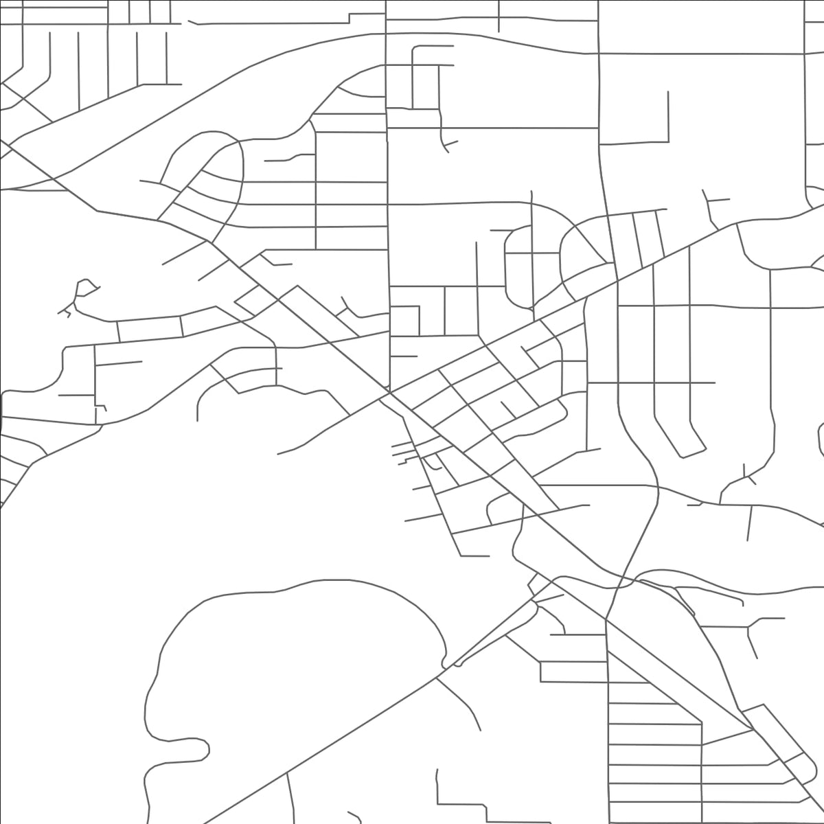 ROAD MAP OF BEDFORD, OHIO BY MAPBAKES