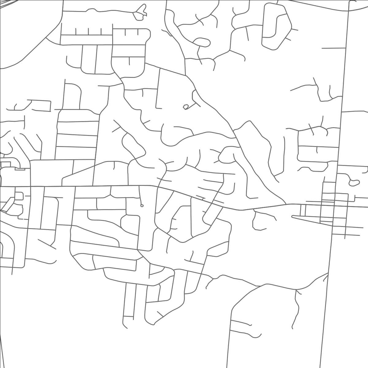 ROAD MAP OF BELLBROOK, OHIO BY MAPBAKES