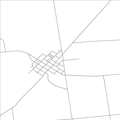 ROAD MAP OF BELLE CENTER, OHIO BY MAPBAKES
