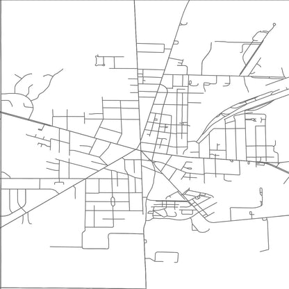 ROAD MAP OF BELLEVUE, OHIO BY MAPBAKES
