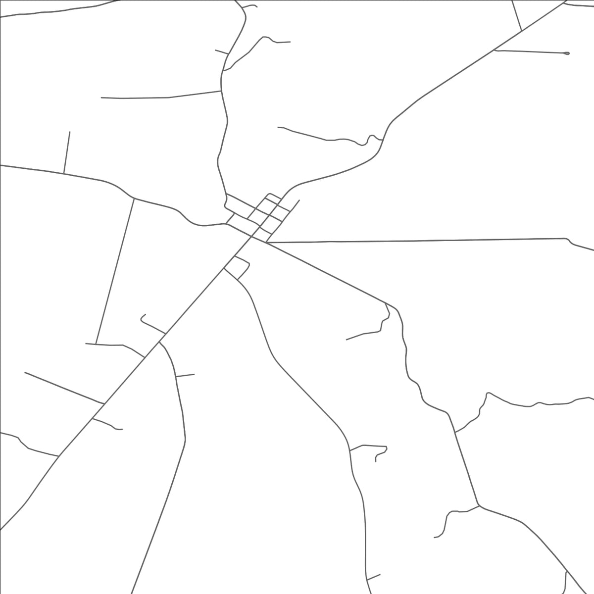 ROAD MAP OF BENTONVILLE, OHIO BY MAPBAKES