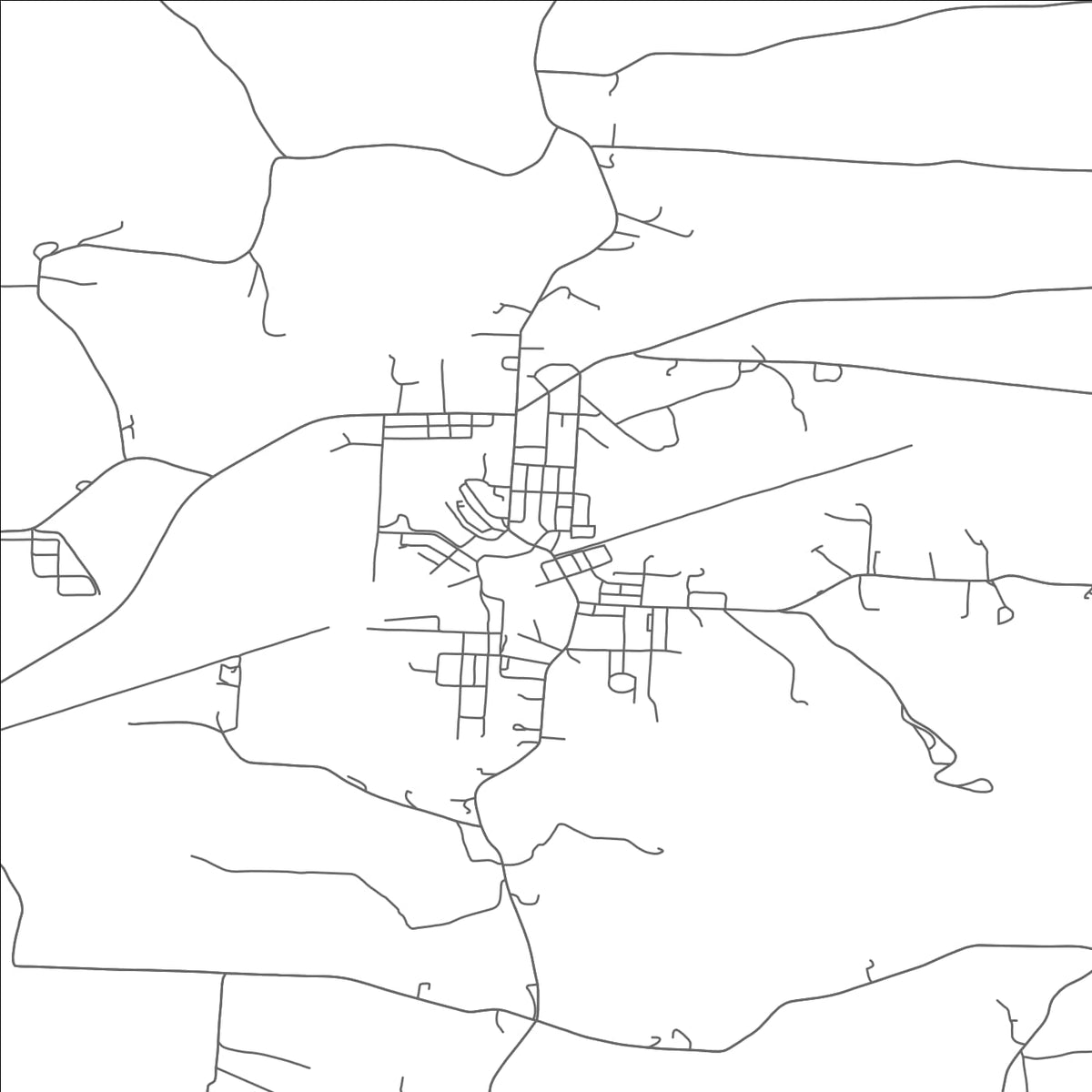 ROAD MAP OF BETHESDA, OHIO BY MAPBAKES
