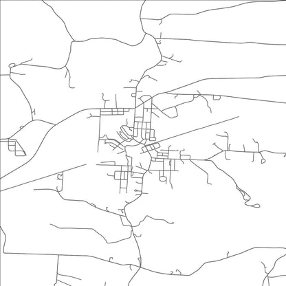 ROAD MAP OF BETHESDA, OHIO BY MAPBAKES