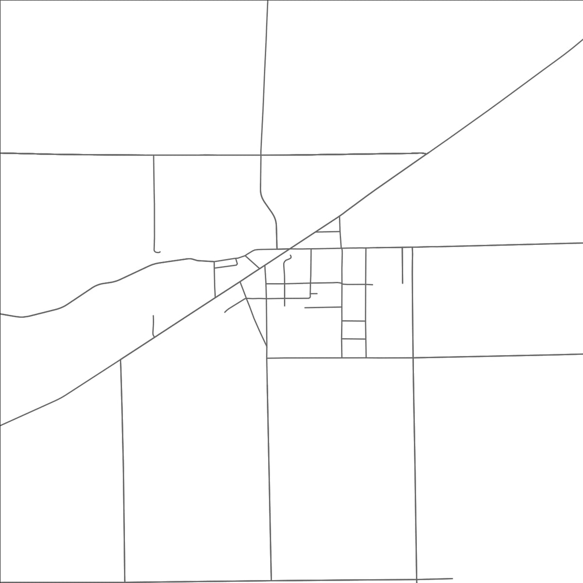 ROAD MAP OF BETTSVILLE, OHIO BY MAPBAKES