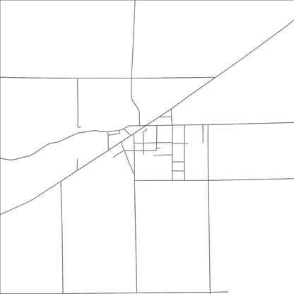 ROAD MAP OF BETTSVILLE, OHIO BY MAPBAKES