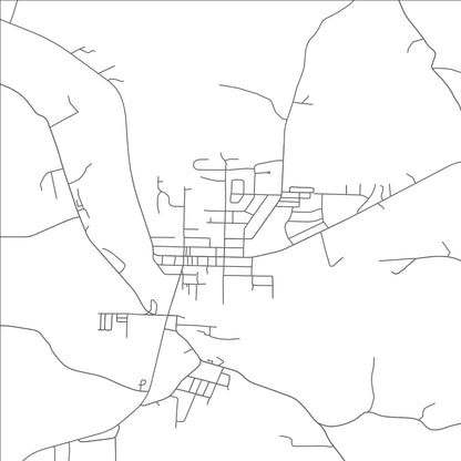 ROAD MAP OF BEVERLY, OHIO BY MAPBAKES