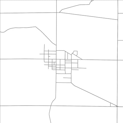 ROAD MAP OF BLOOMVILLE, OHIO BY MAPBAKES