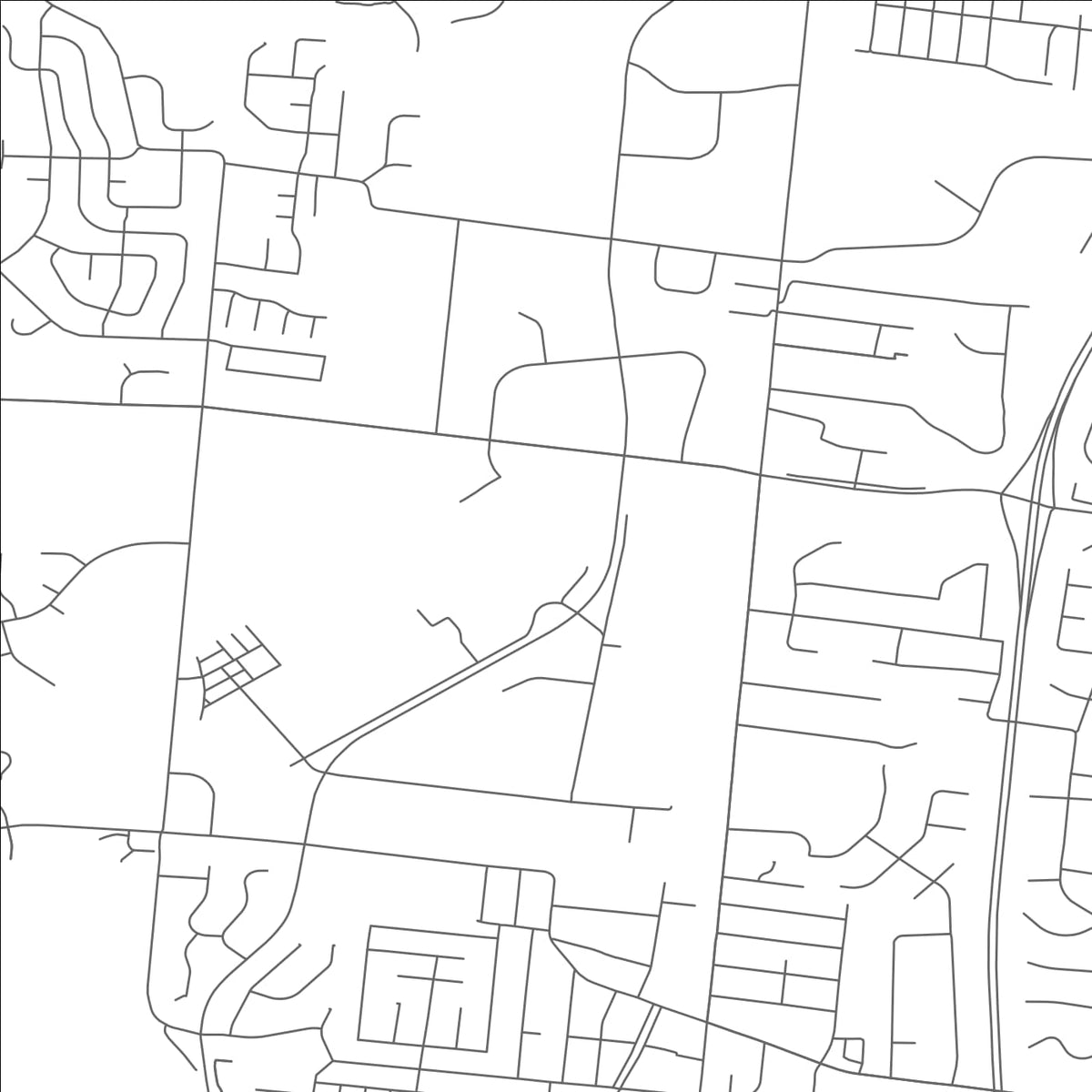 ROAD MAP OF BLUE ASH, OHIO BY MAPBAKES