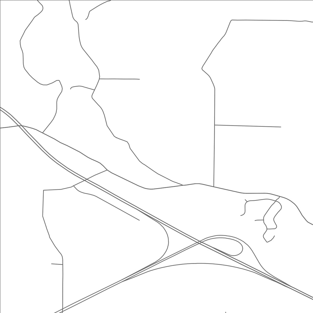 ROAD MAP OF BLUE JAY, OHIO BY MAPBAKES