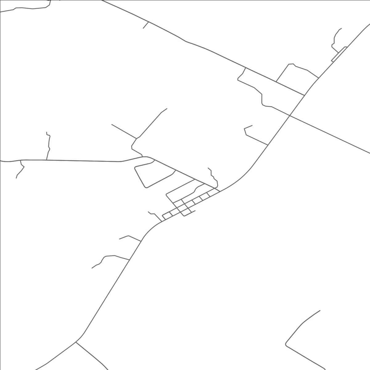ROAD MAP OF BOURNEVILLE, OHIO BY MAPBAKES