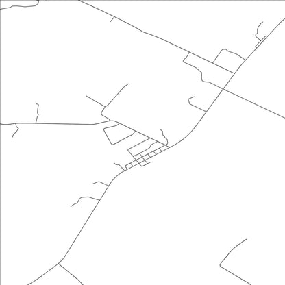 ROAD MAP OF BOURNEVILLE, OHIO BY MAPBAKES