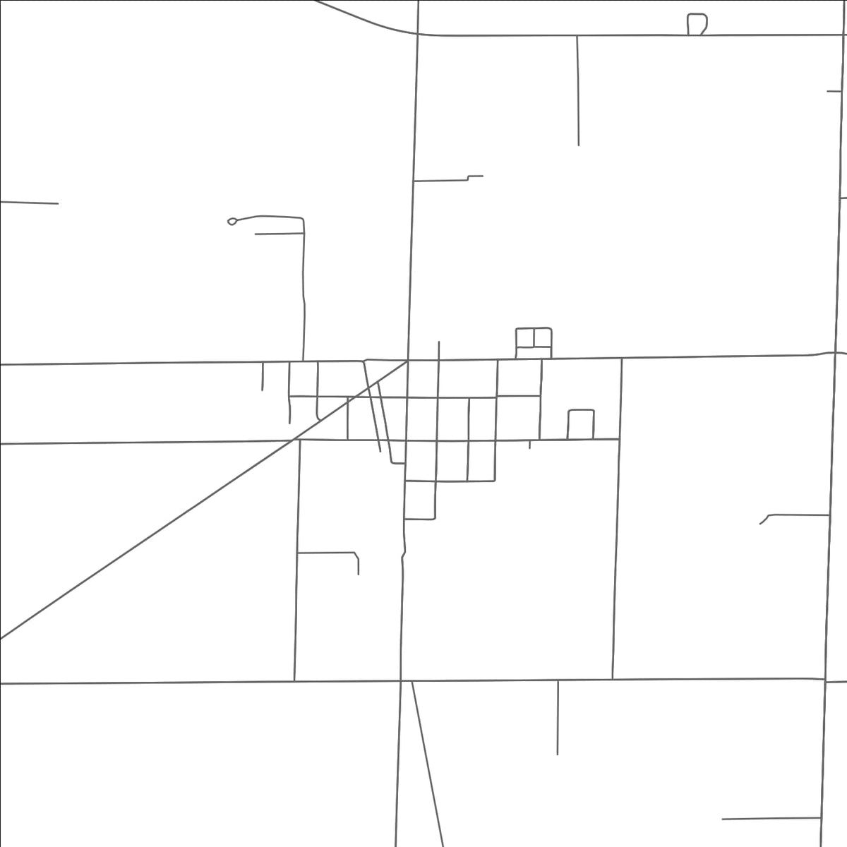 ROAD MAP OF BRADNER, OHIO BY MAPBAKES