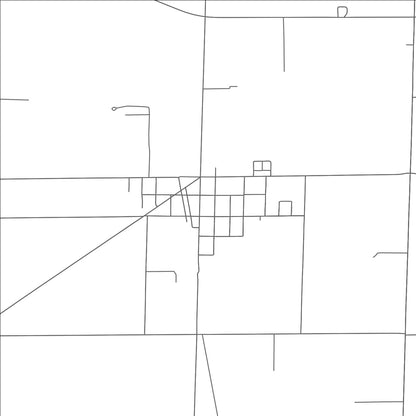 ROAD MAP OF BRADNER, OHIO BY MAPBAKES