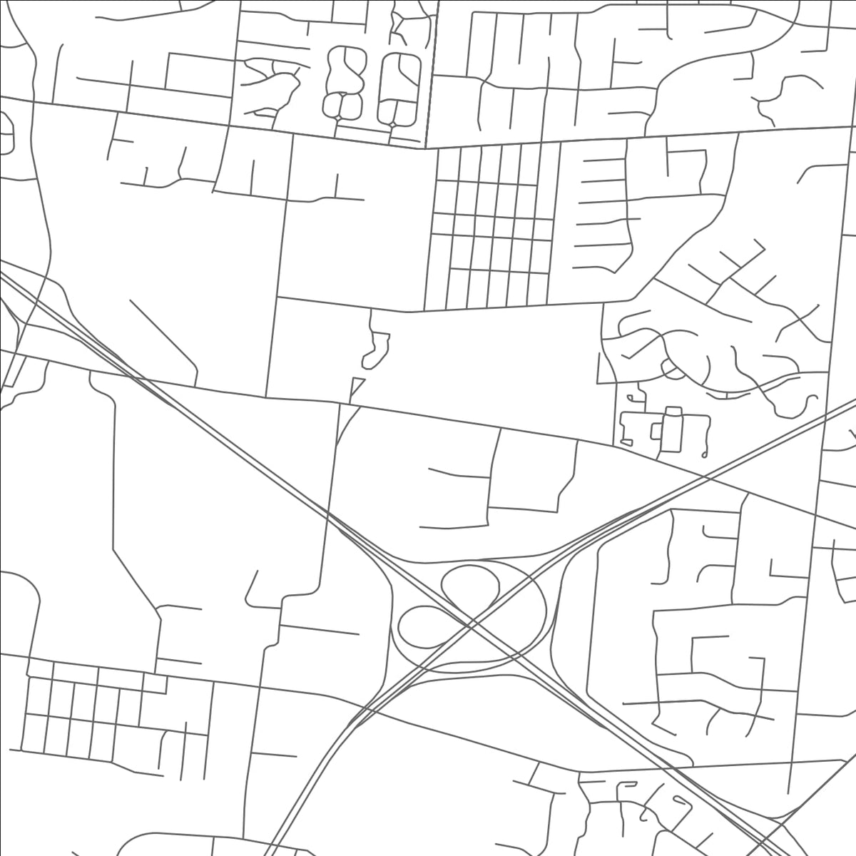 ROAD MAP OF BRECON, OHIO BY MAPBAKES