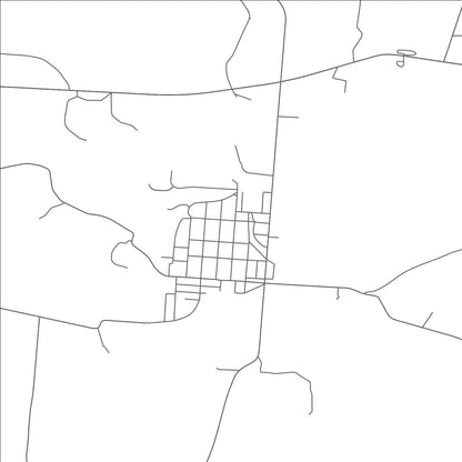 ROAD MAP OF BREMEN, OHIO BY MAPBAKES