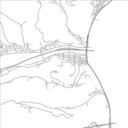 ROAD MAP OF BRIDGEPORT, OHIO BY MAPBAKES