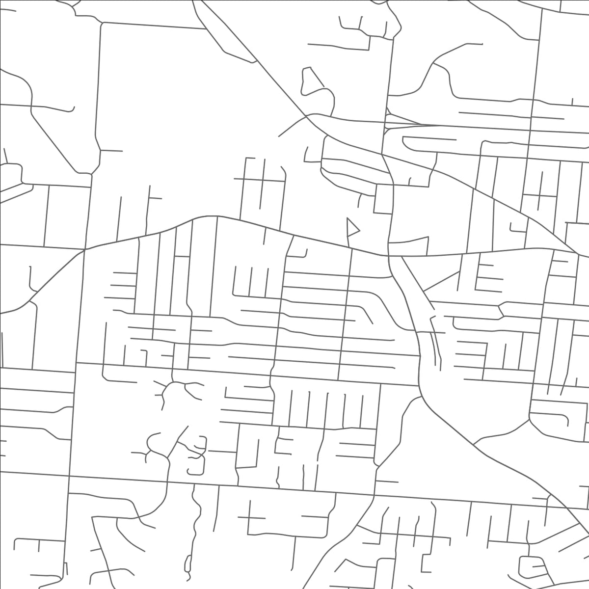 ROAD MAP OF BRIDGETOWN, OHIO BY MAPBAKES