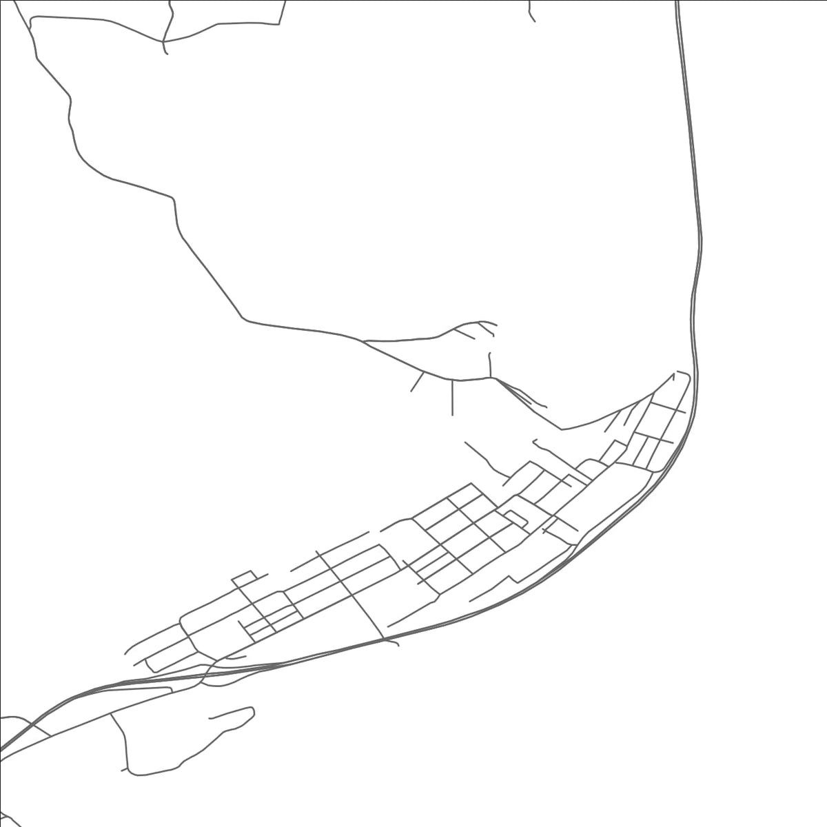 ROAD MAP OF BRILLIANT, OHIO BY MAPBAKES